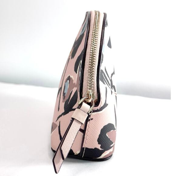 Kate Spade Cameron Paper Rose Medium Dome Cosmetic Case – Rare Floral Beauty - Picture 6 of 7